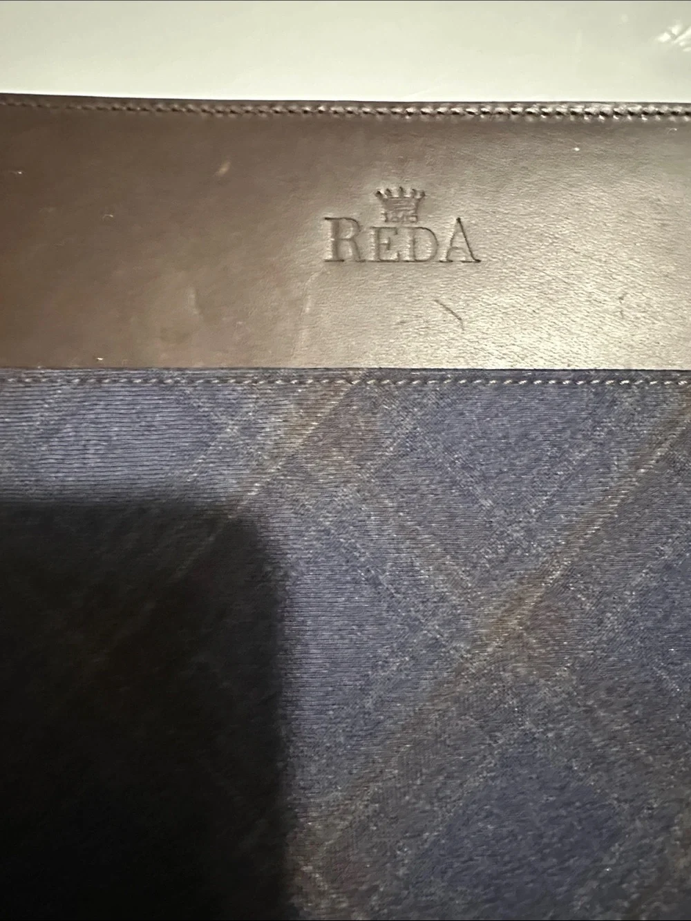 Reda Plaid Leather Ipad Case